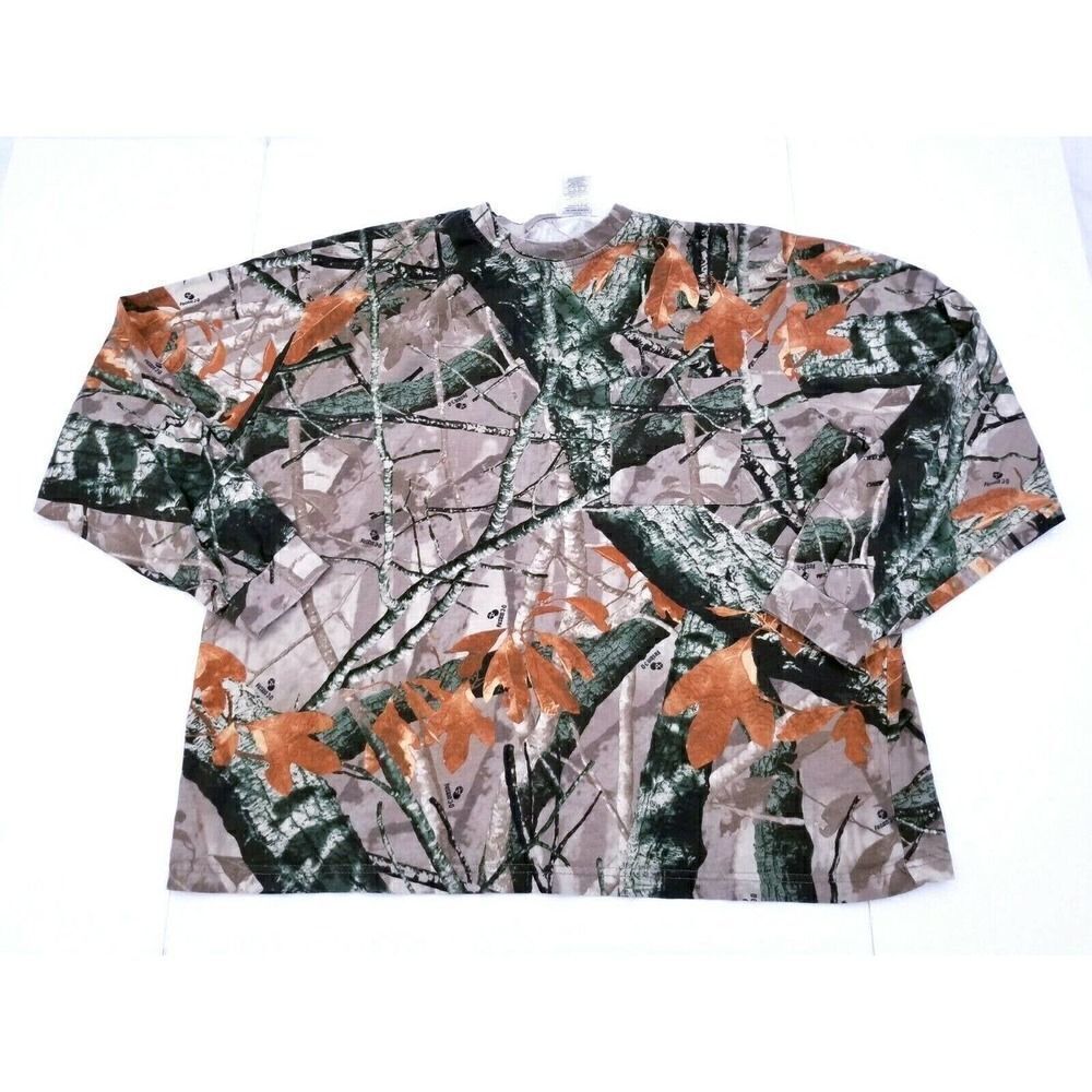 Outfitters Ridge Mens Size Large T-Shirt Long Sleeve Fusion 3D Camouflage 2XL